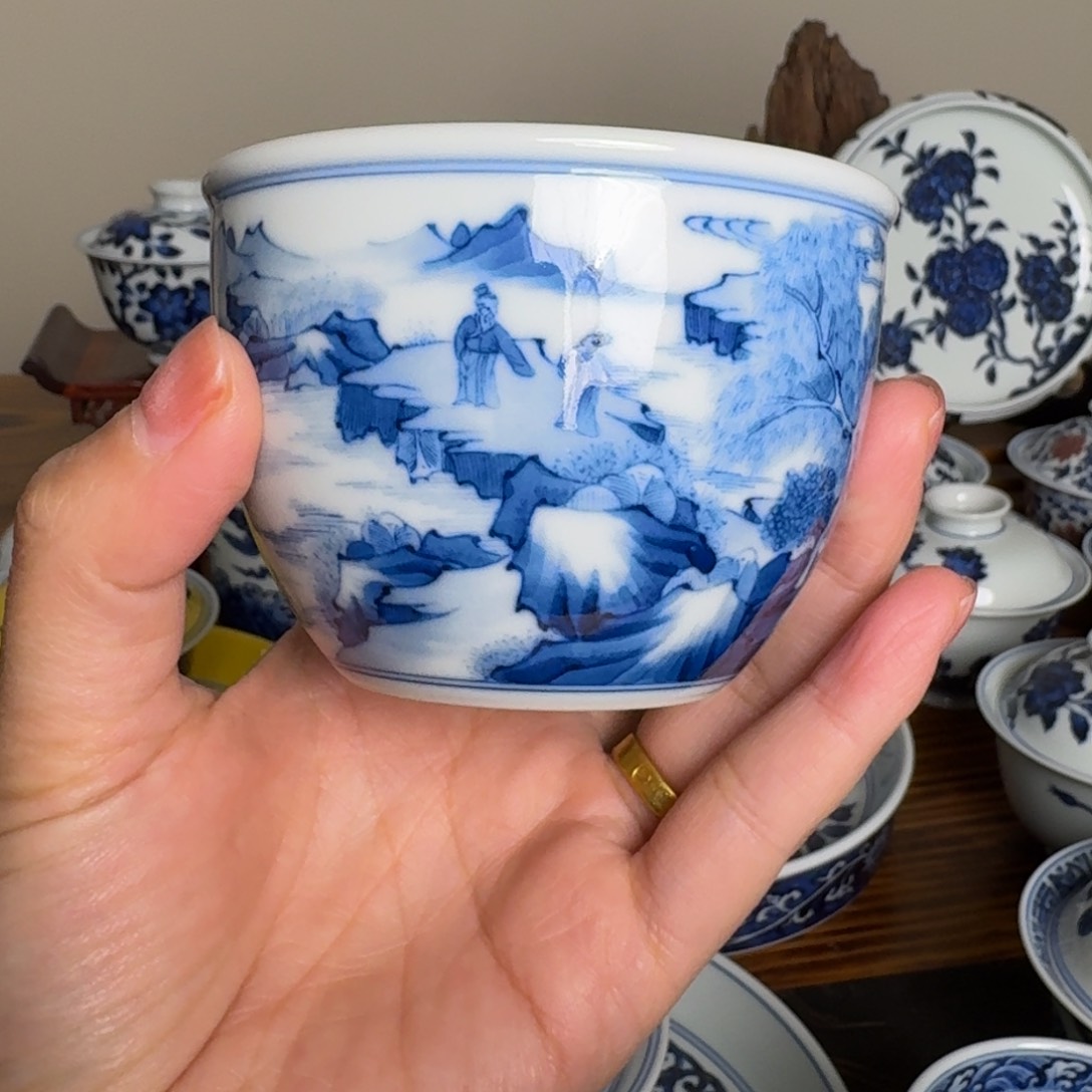摆件景德镇雯华堂杯杯