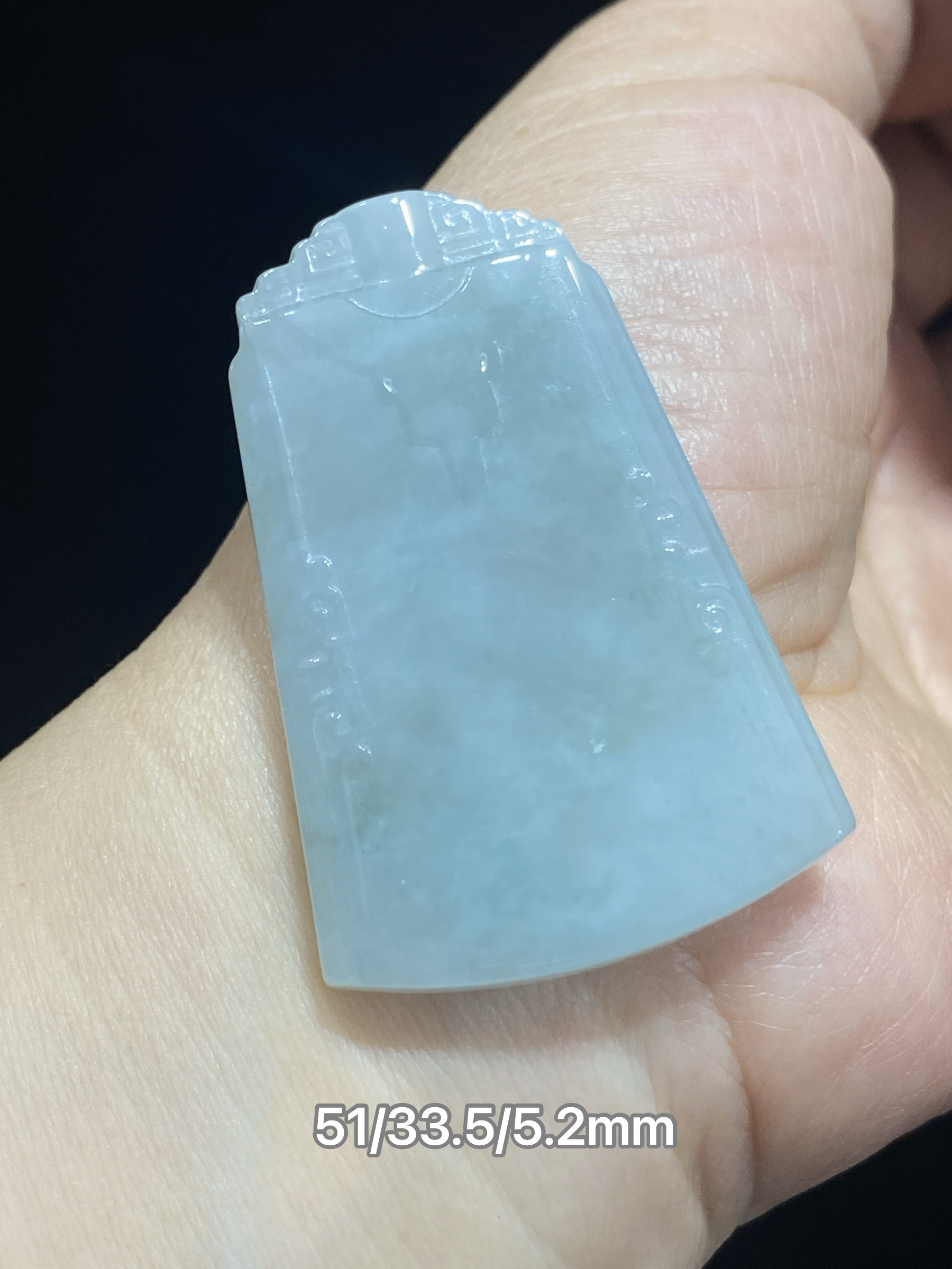 缅甸翡翠A货无事牌吊坠玉质细腻气质仿古设计天然玉石牌子包邮证