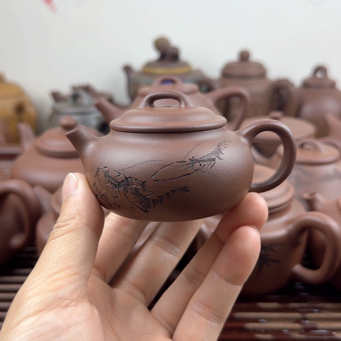 茶壶紫砂汤婆壶100cc台西嫩底槽清