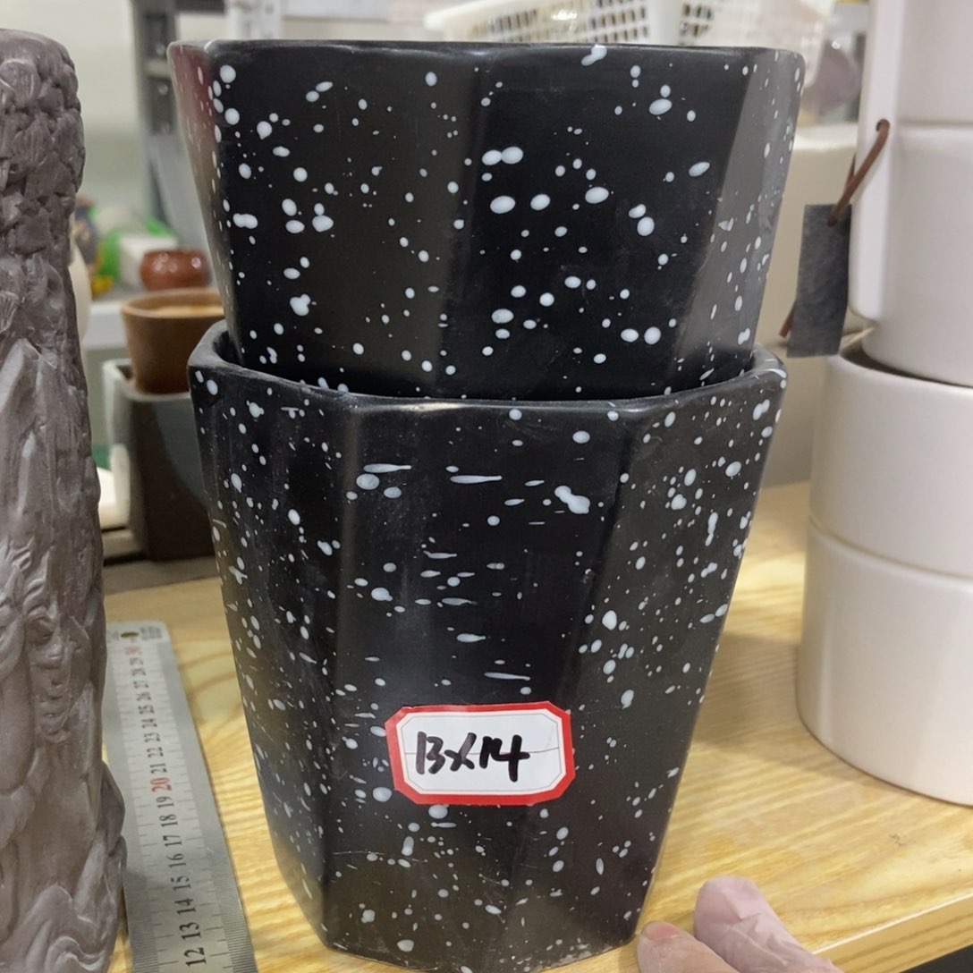 红陶高温陶瓷花盆