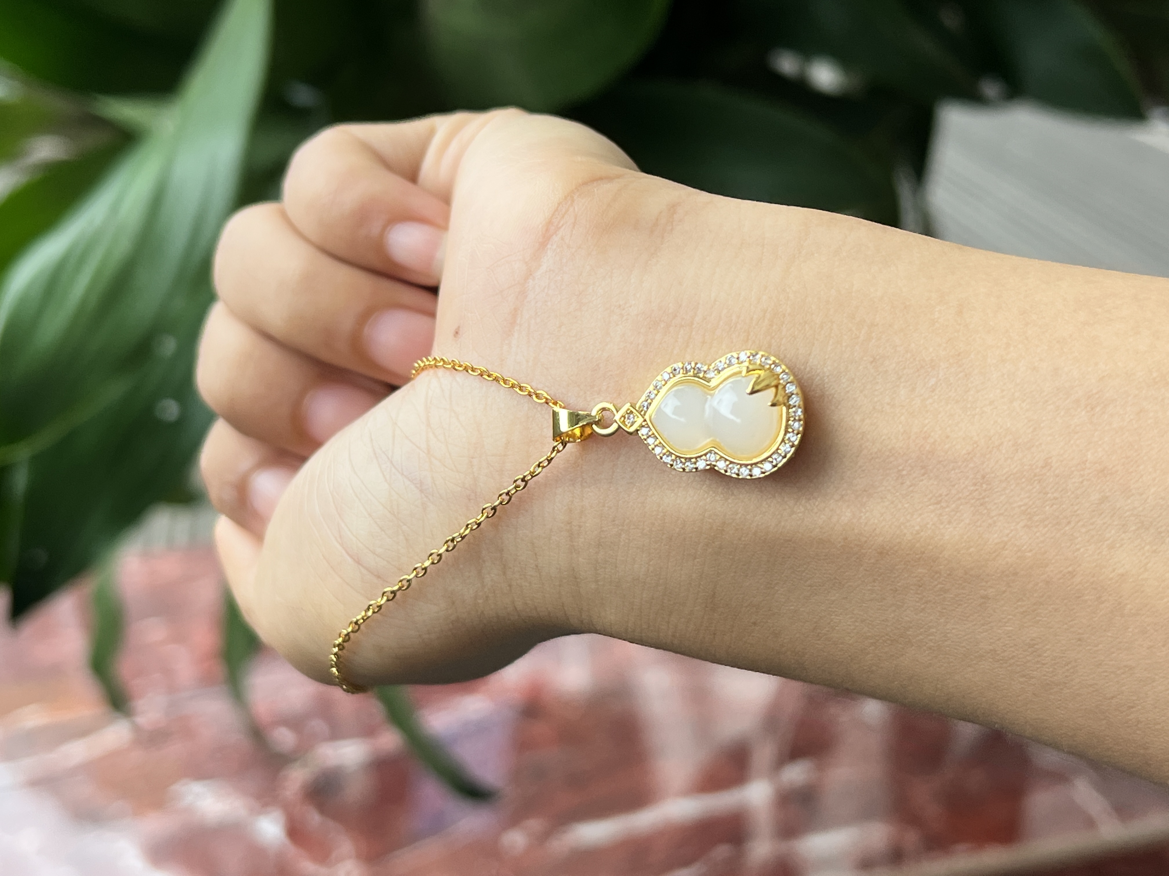 870精美镶嵌白葫芦