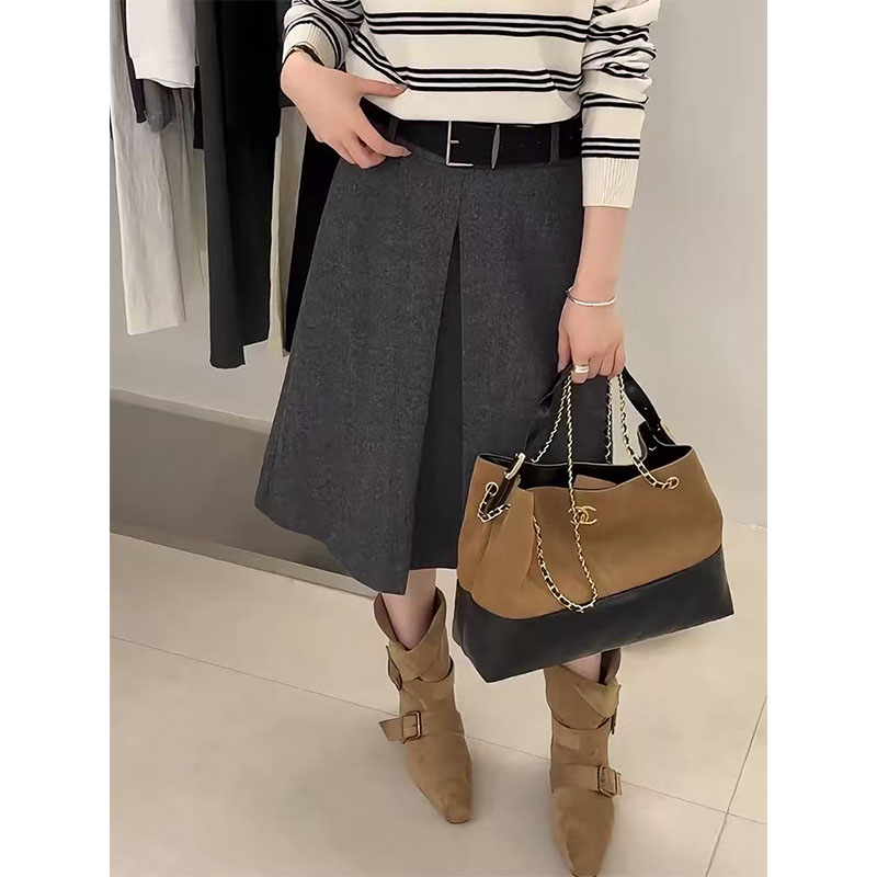 喜糖 福（1xt951#）呢料的- 好搭配百搭休闲半身裙12-26