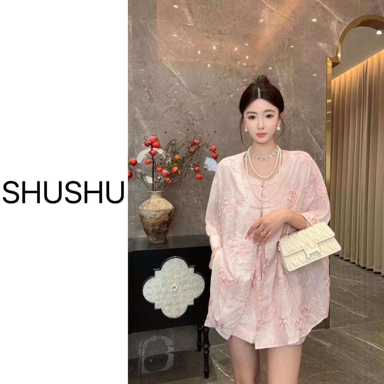 【温柔乡】新中式气质时尚休闲宽松夏季套装