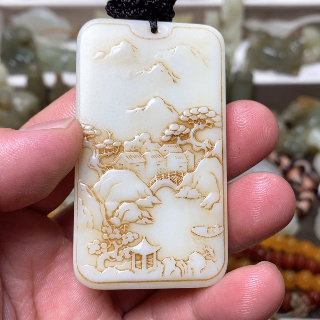 和田玉颈饰未镶嵌夏*