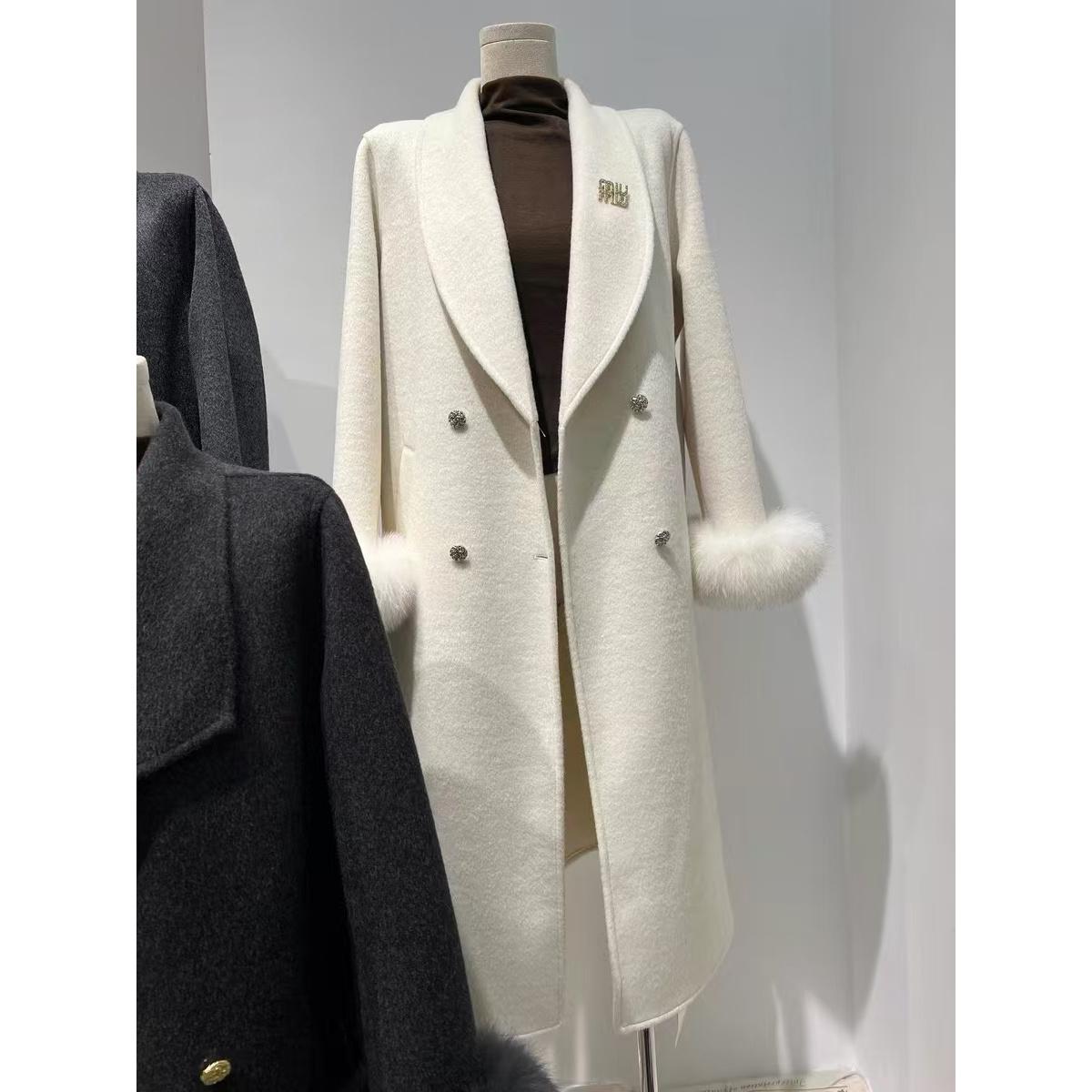 BXM-8809优雅气质慵懒风秋冬款羊毛大衣