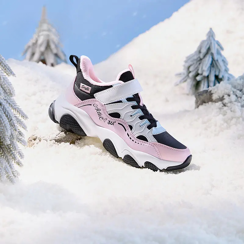 361°儿童【加绒款】大童棉鞋中大童女生保暖革面休闲鞋冬季82542603