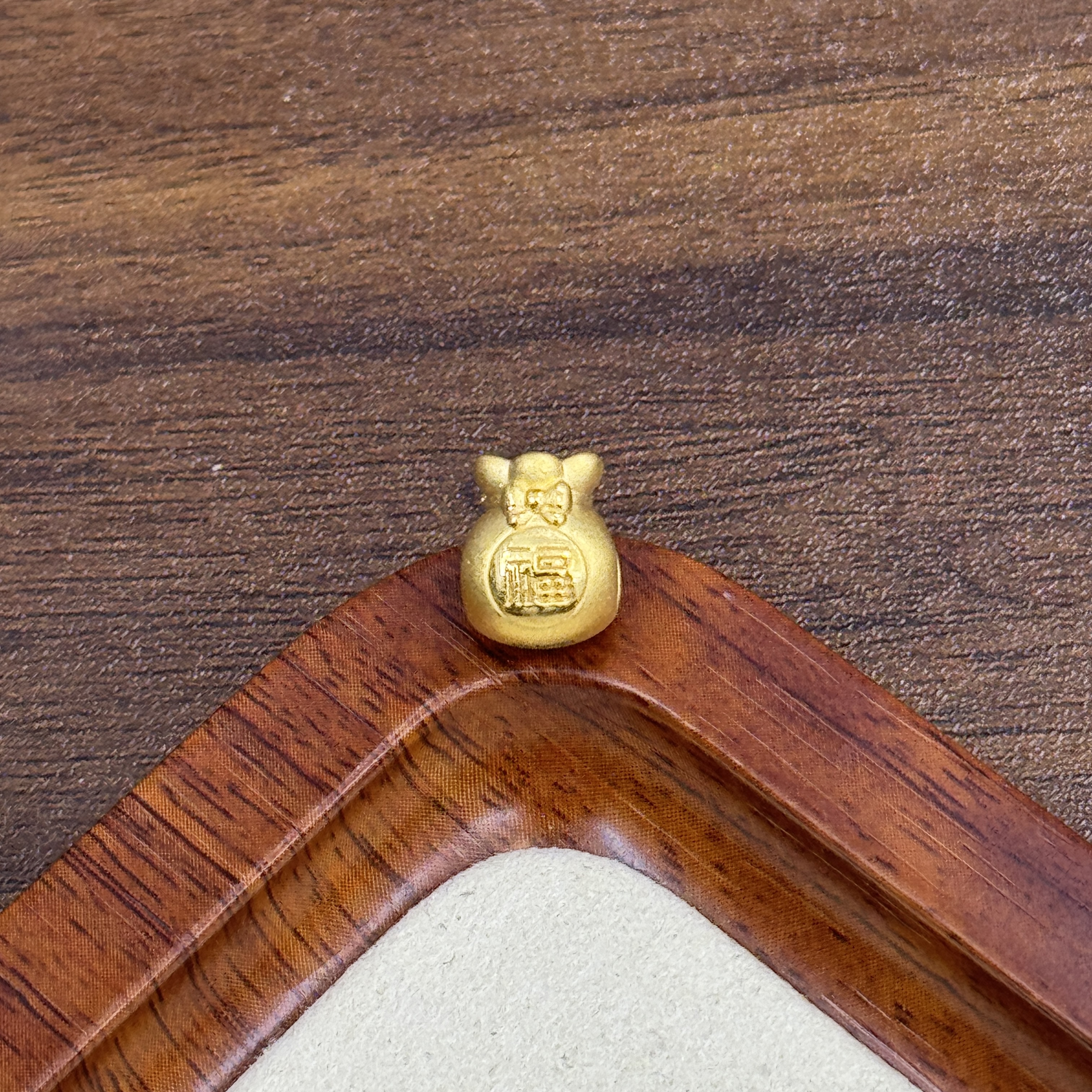 足金999加厚大版蝴蝶结胖福袋DP1974-0680