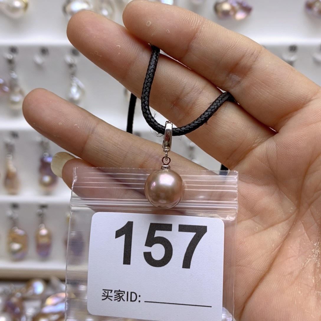 淡水珍珠颈饰银S925镶嵌157