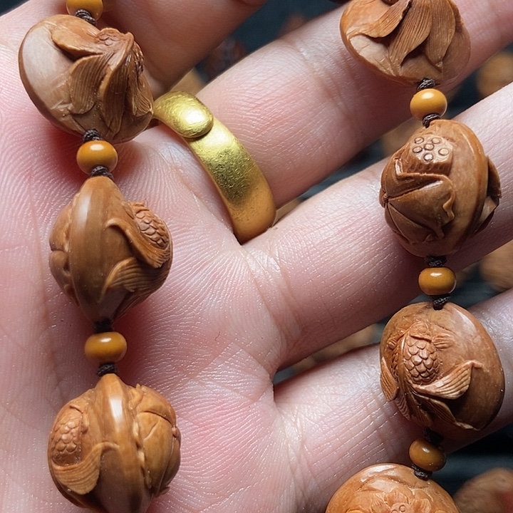 纯手工双面荷叶金鱼