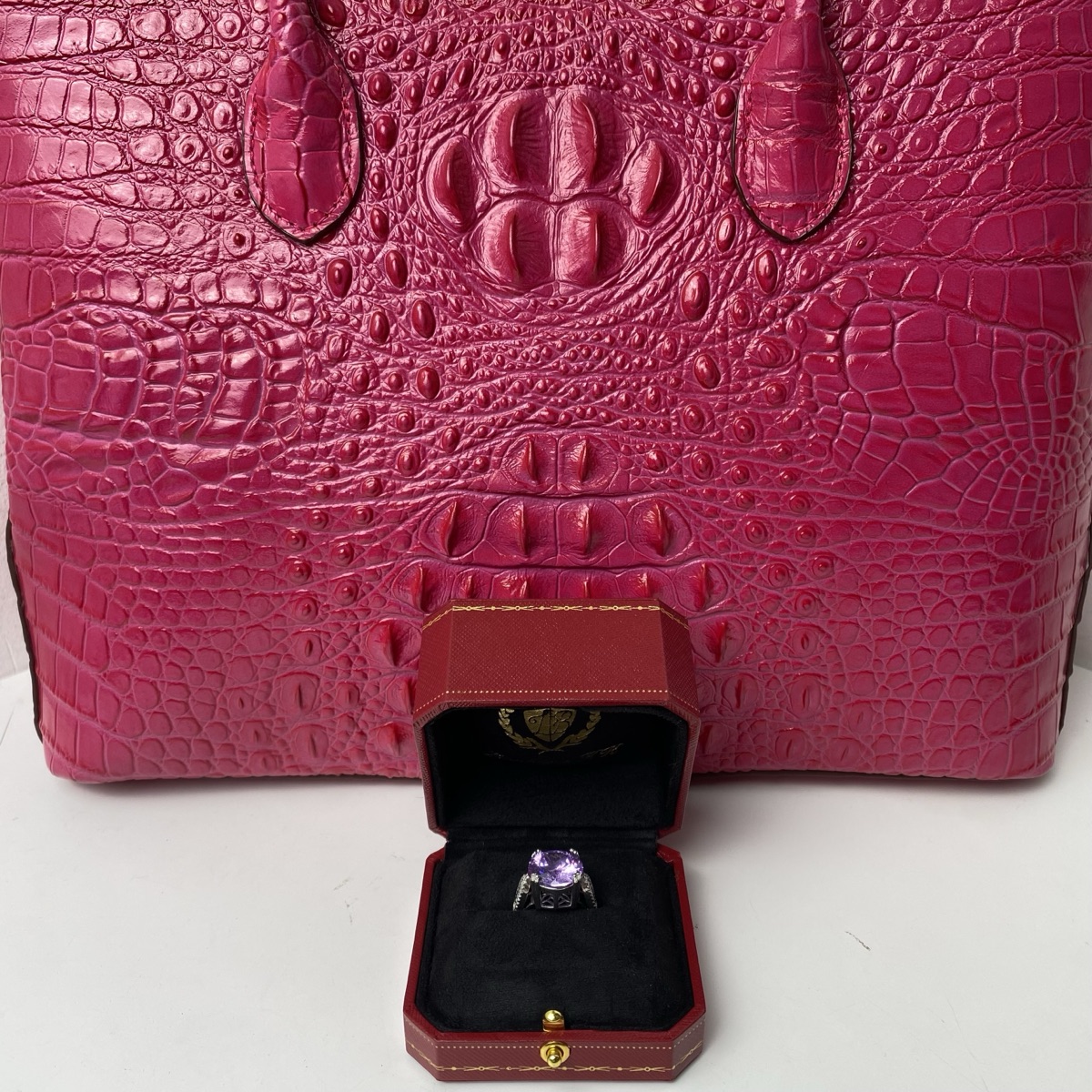 3346戒指--韵味十足紫蓝紫蓝戒指赠礼盒