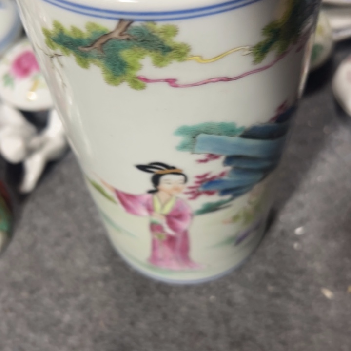 杯君**玉景德镇陶瓷青混采的