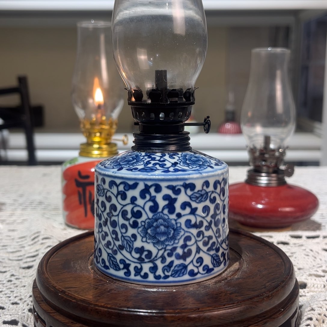 摆件景德镇陶瓷香薰灯