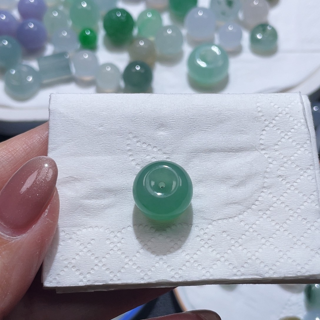 零***壹翡翠未镶嵌手链卡13.2×9