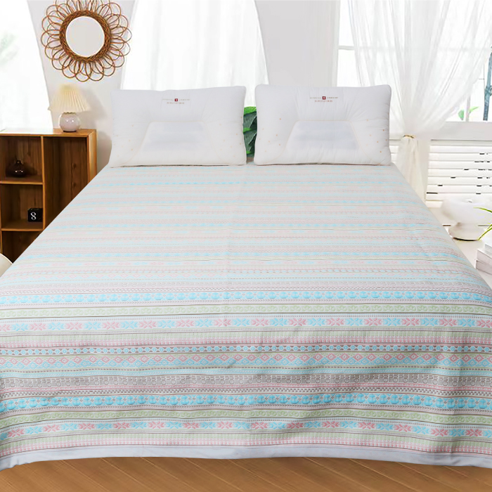 全棉纱布软席240x250cm适用1.8米或2米大床吸汗透气榻榻米床单