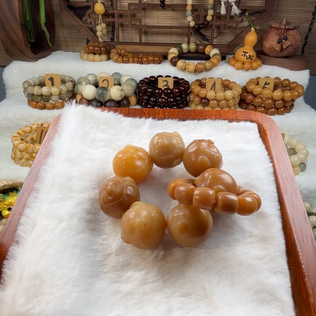 菩提根/象牙果手串又羊又猪手捻