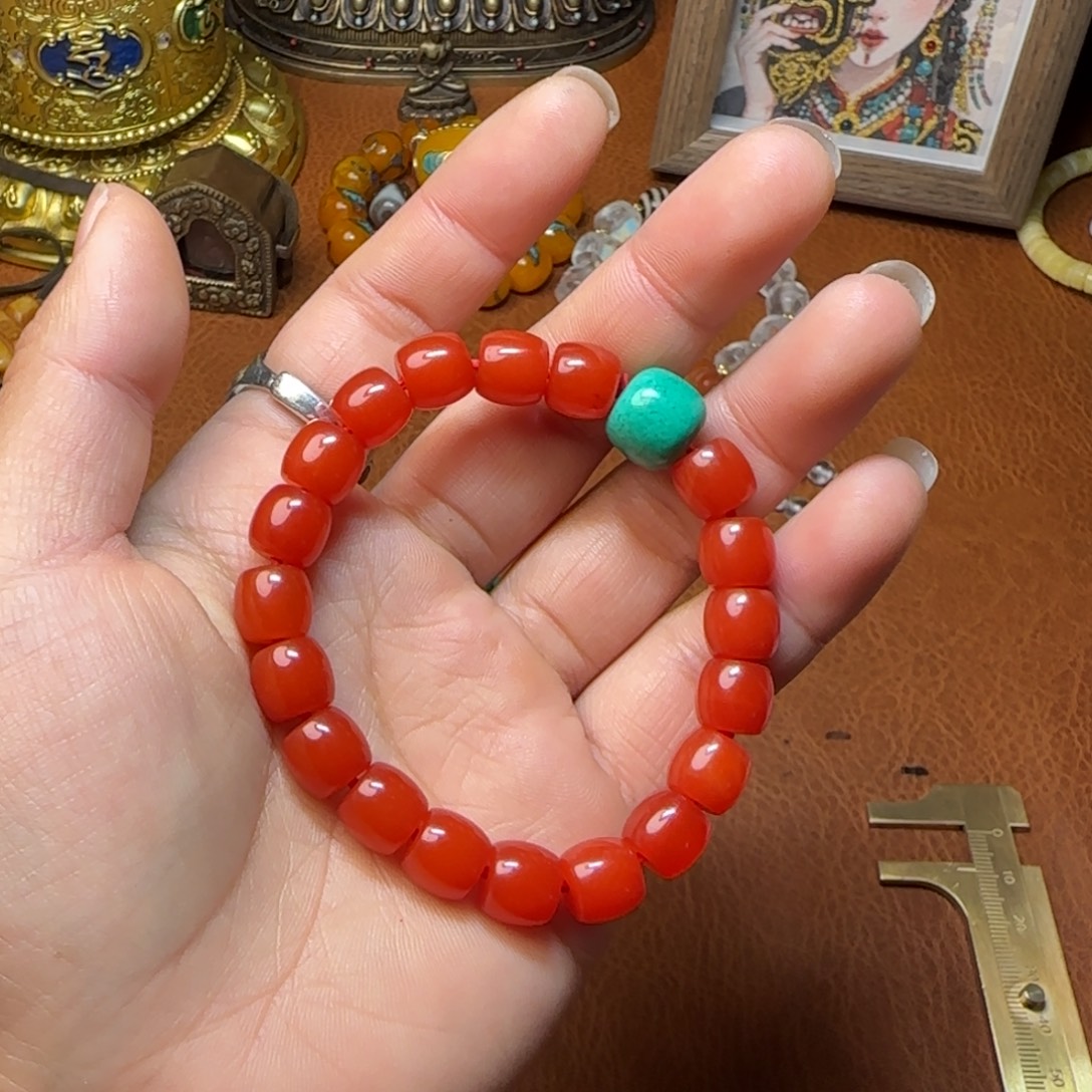 努***力颈饰玻璃手串手串手串