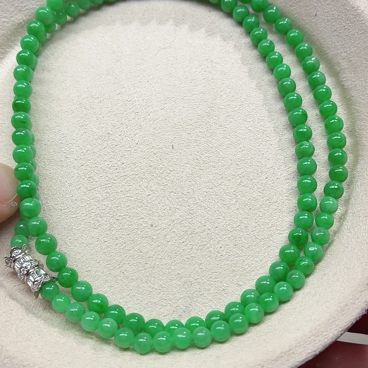 翡翠未镶嵌手链天然缅甸翡翠A货卡4.3