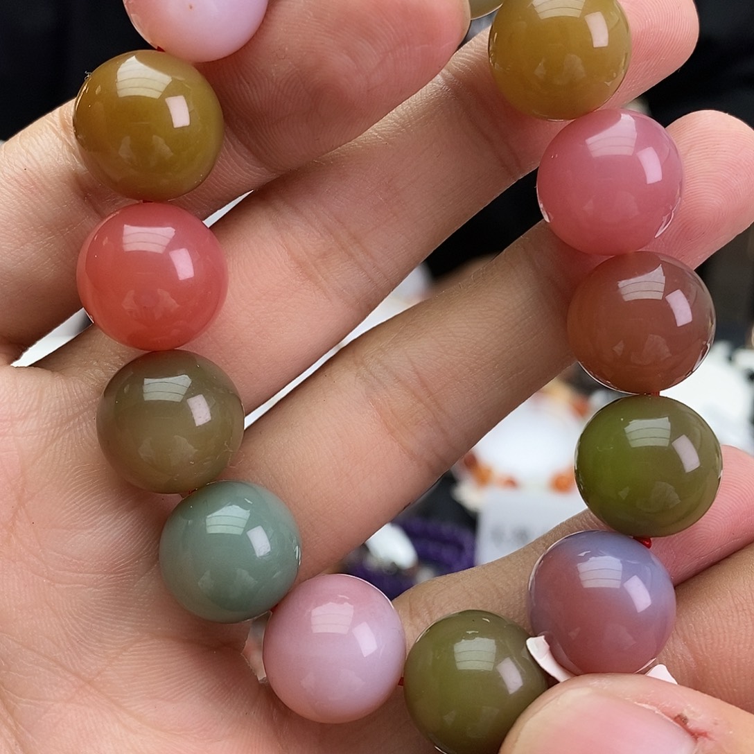 玛瑙/玉髓未镶嵌手链多样性发一