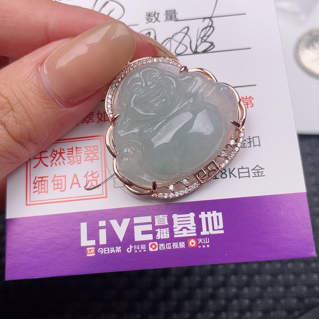 翡翠银S925镶嵌颈饰吊坠