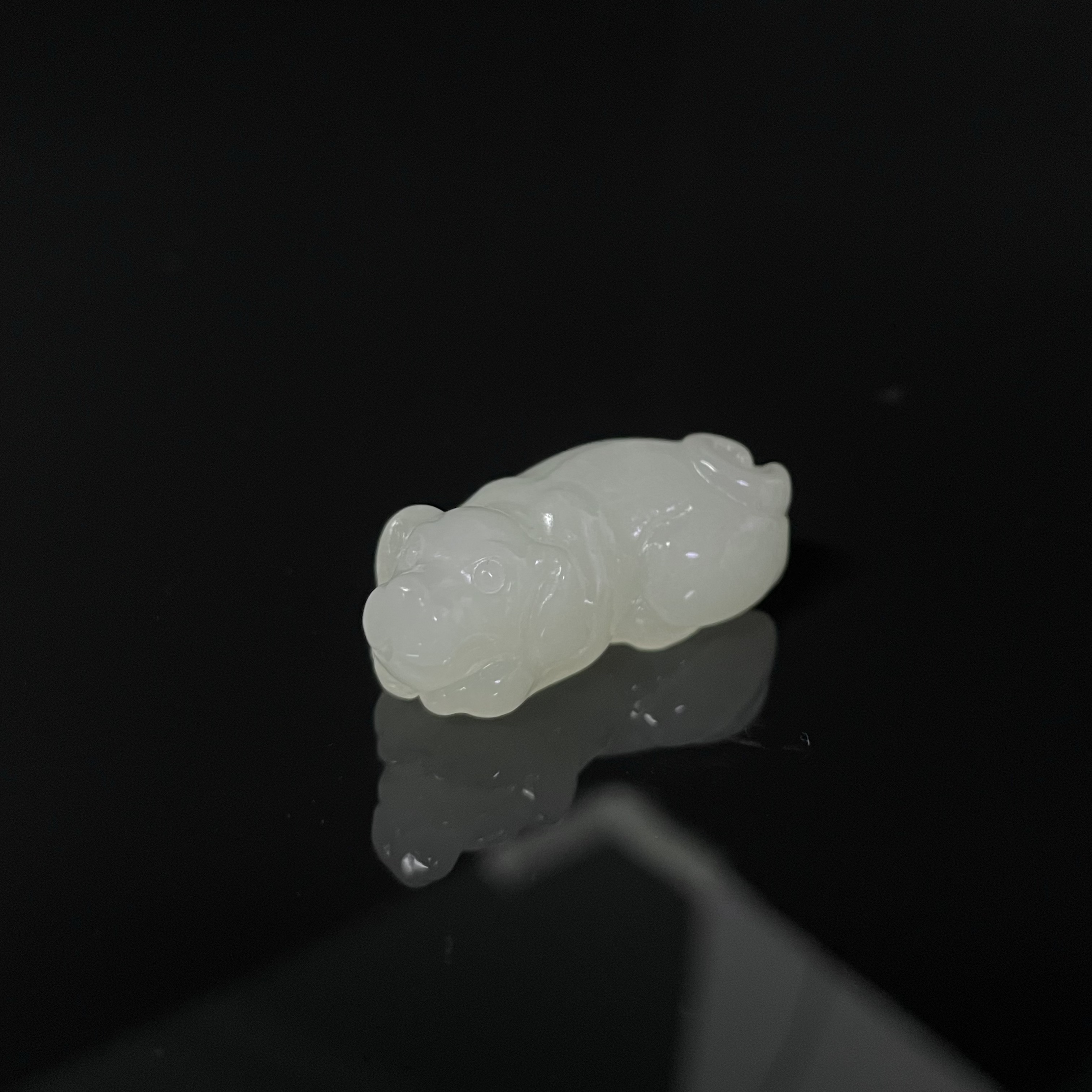 【润家玉】正宗天然和田玉生肖狗吊坠挂件多样性发其一 M28-083