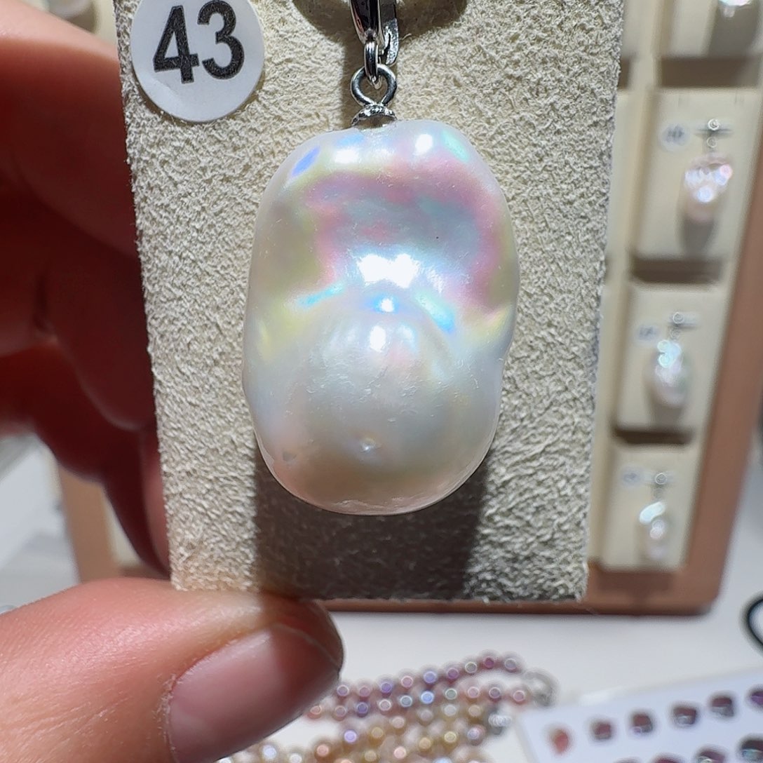 颈饰合金淡水珍珠