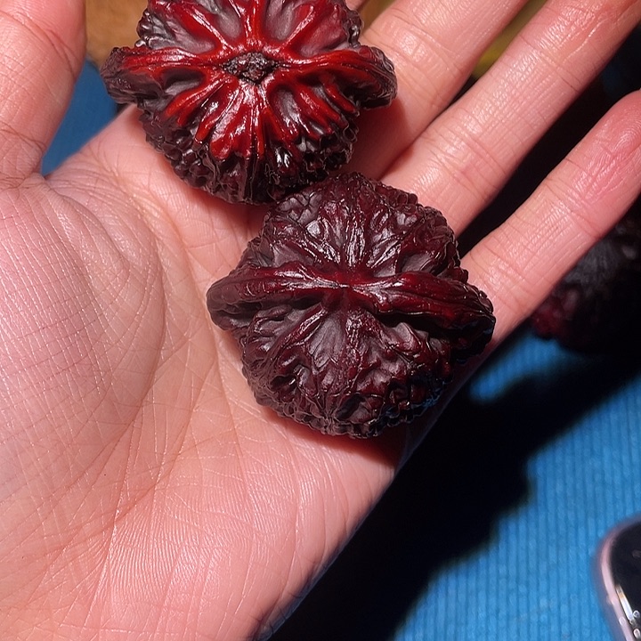 文玩核桃吊坠恩*宫灯双彩底