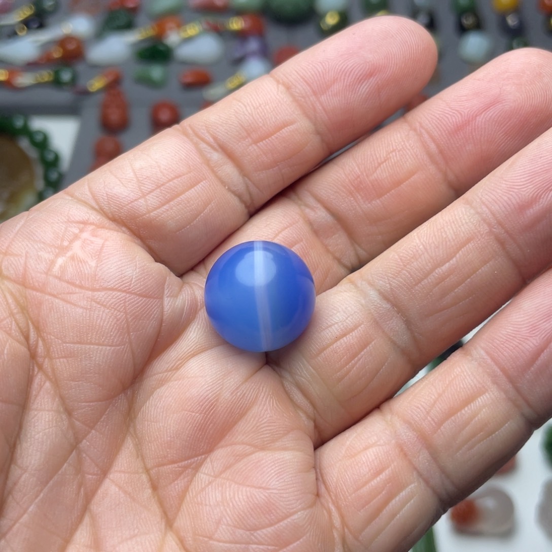 雪***松玛瑙/玉髓未镶嵌颈饰