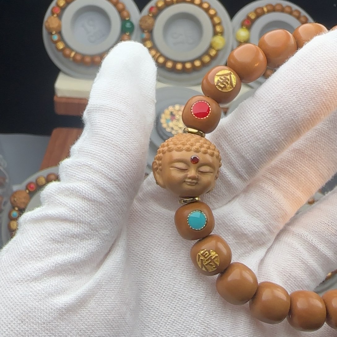 会***遇猴头核桃吊坠全品老型猴头手串佛头