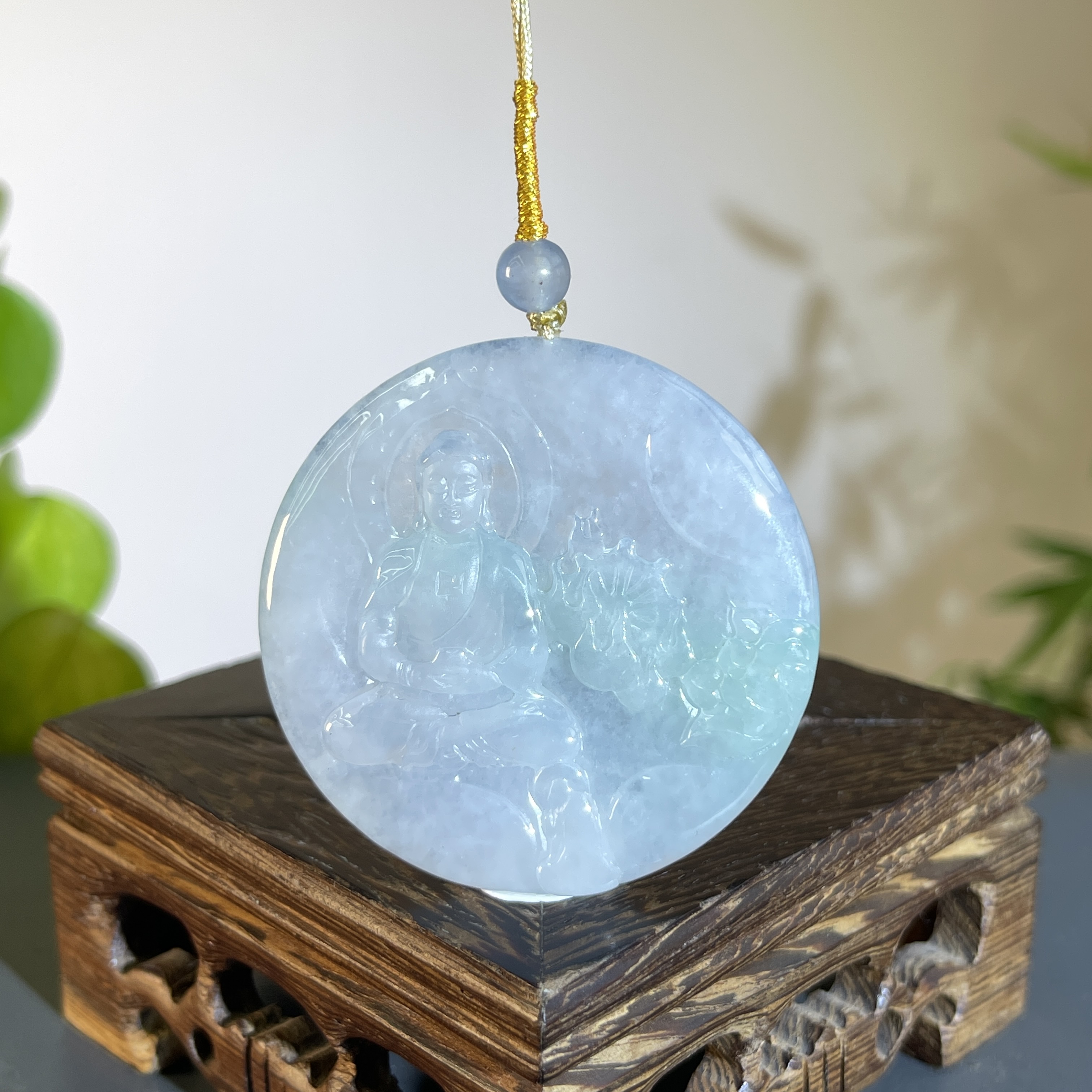 JTA10-102 天然缅甸翡翠A货 大日如来