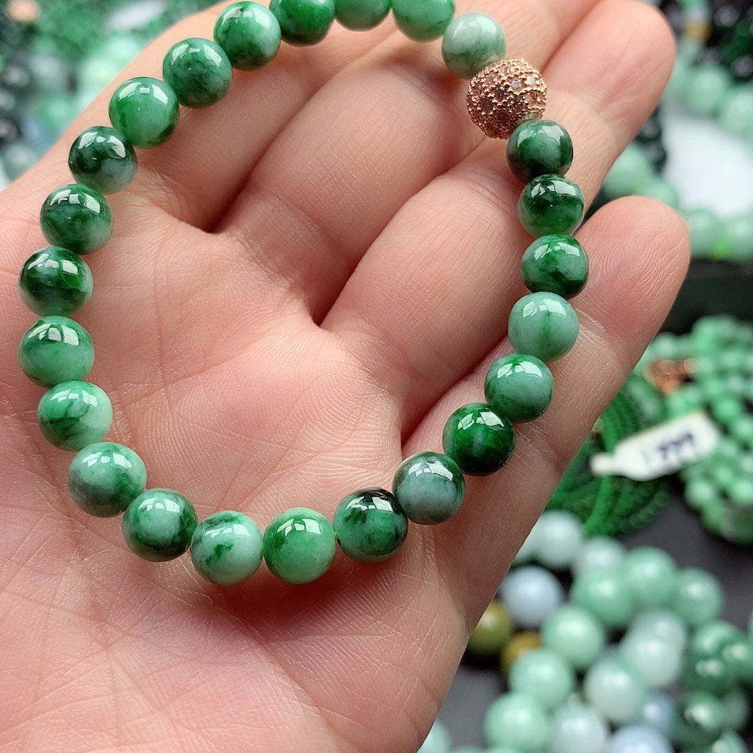 翡翠手链未镶嵌手串