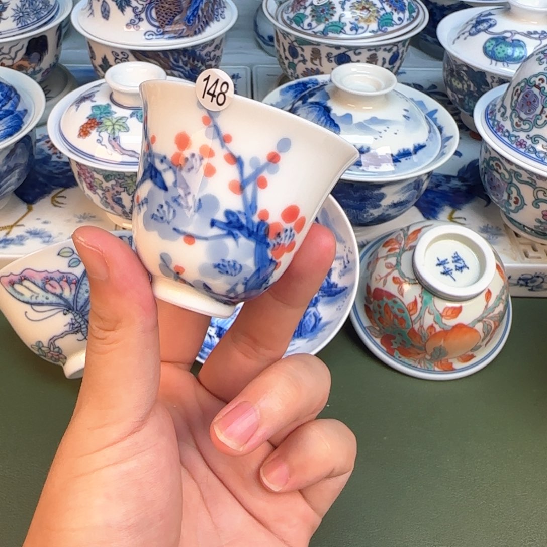彦祖纯手工手绘茶具148
