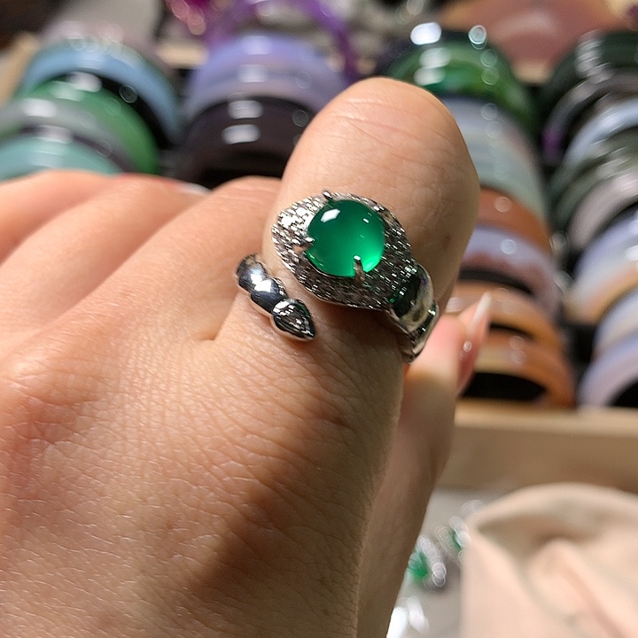 玛瑙/玉髓戒指未镶嵌