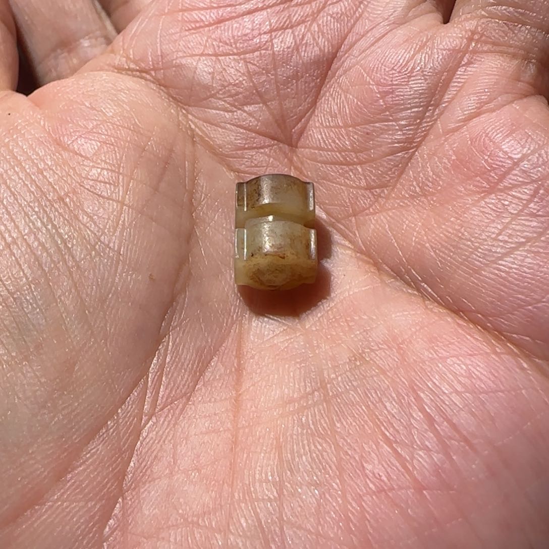 和田玉未镶嵌挂件木*人