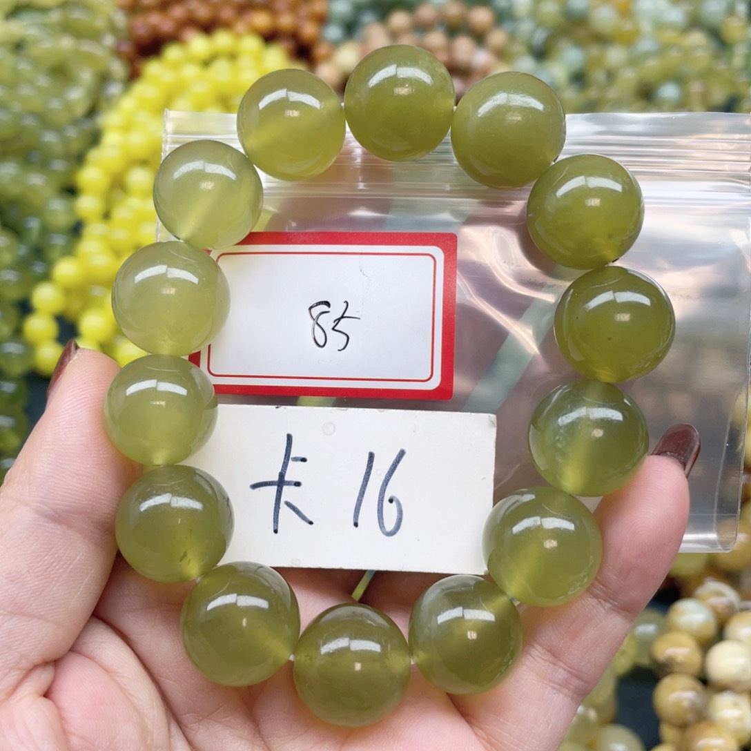 未镶嵌蛇纹石玉手串