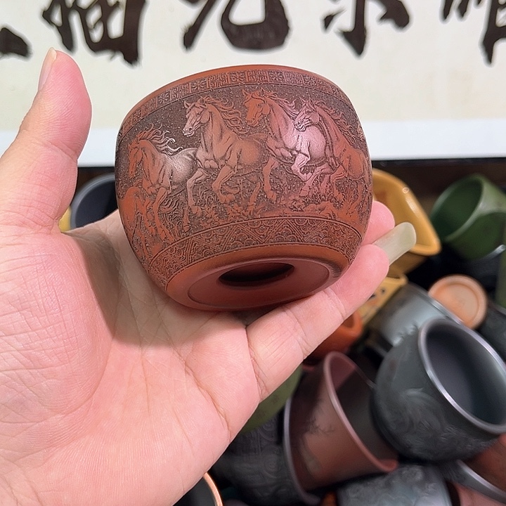 茶杯紫砂全手工紫砂主人杯