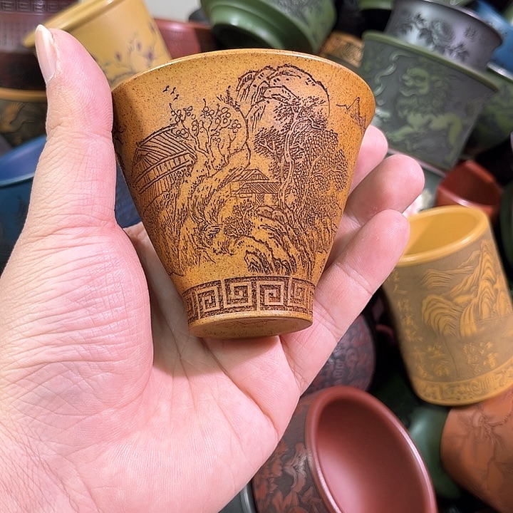 茶杯紫砂全手工紫砂主人杯