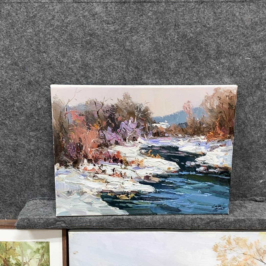 油画风景画芯40x 30 c m