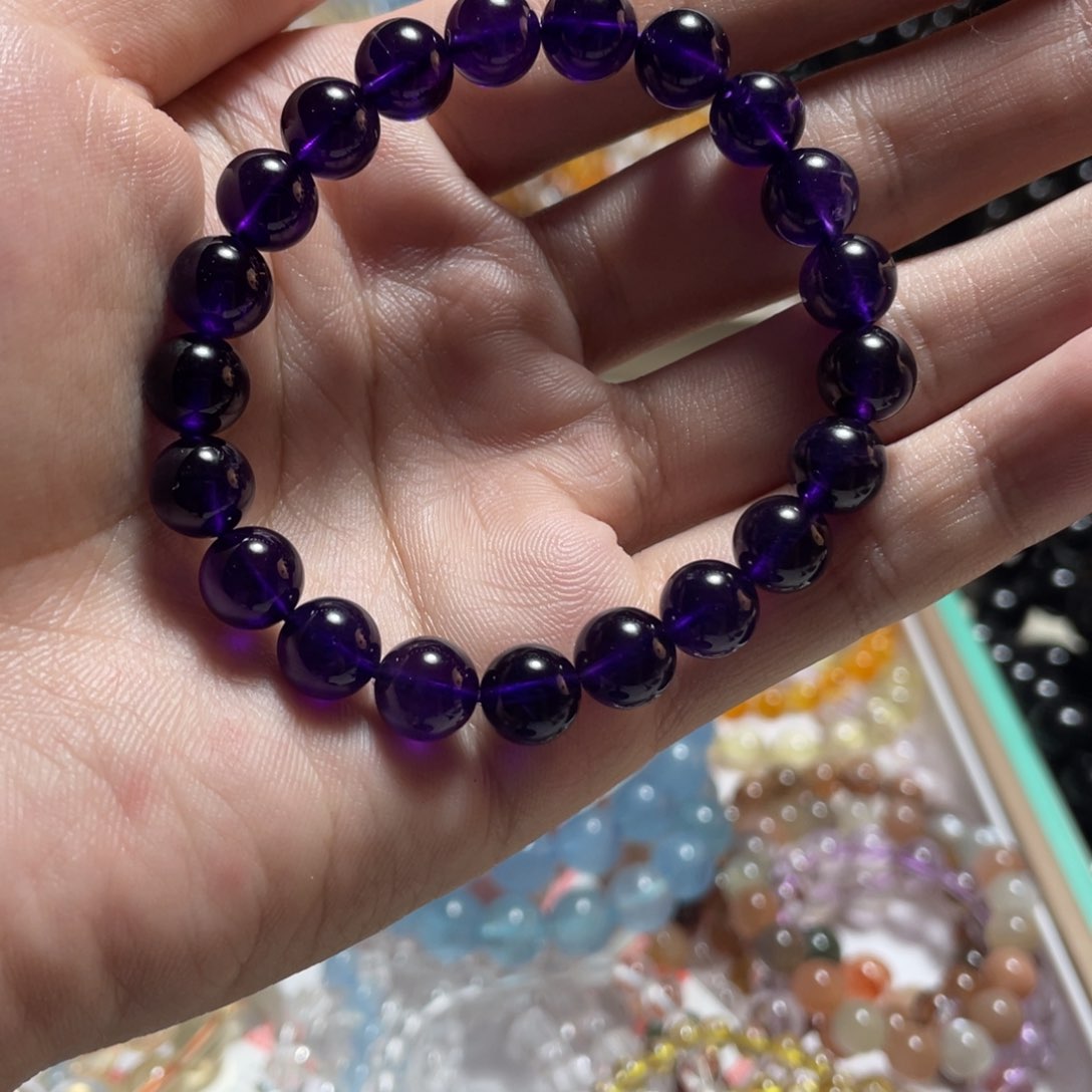 水晶手链未镶嵌乌拉圭紫水晶