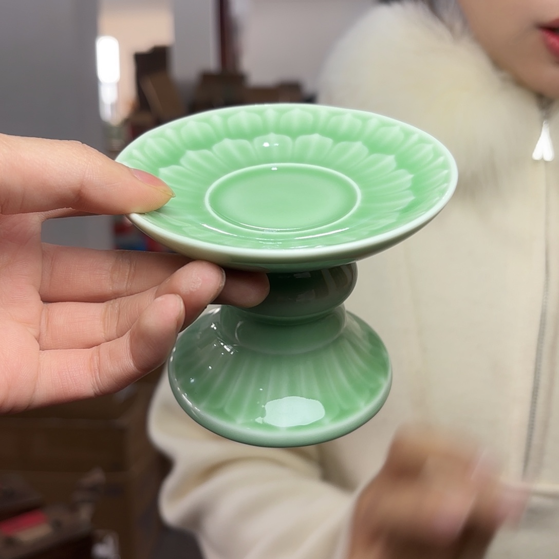 龙泉云间青瓷小米茶器