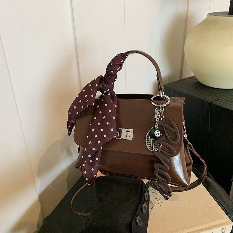 【韩季包包铺】2025新款复古包女高级手提时尚秋冬斜挎百搭洋气通勤