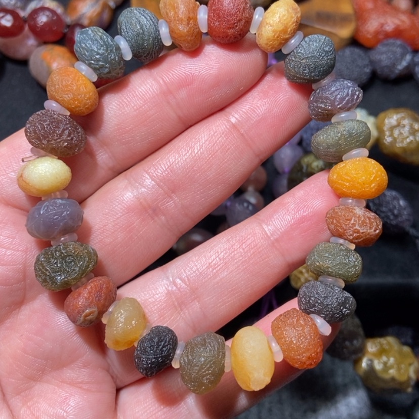 【闪购商品】玛瑙/玉髓项圈合金静**?