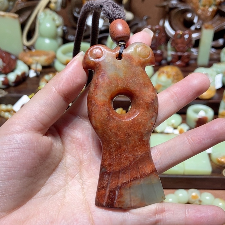 岫岩河磨玉（透闪石质玉）把件未镶嵌