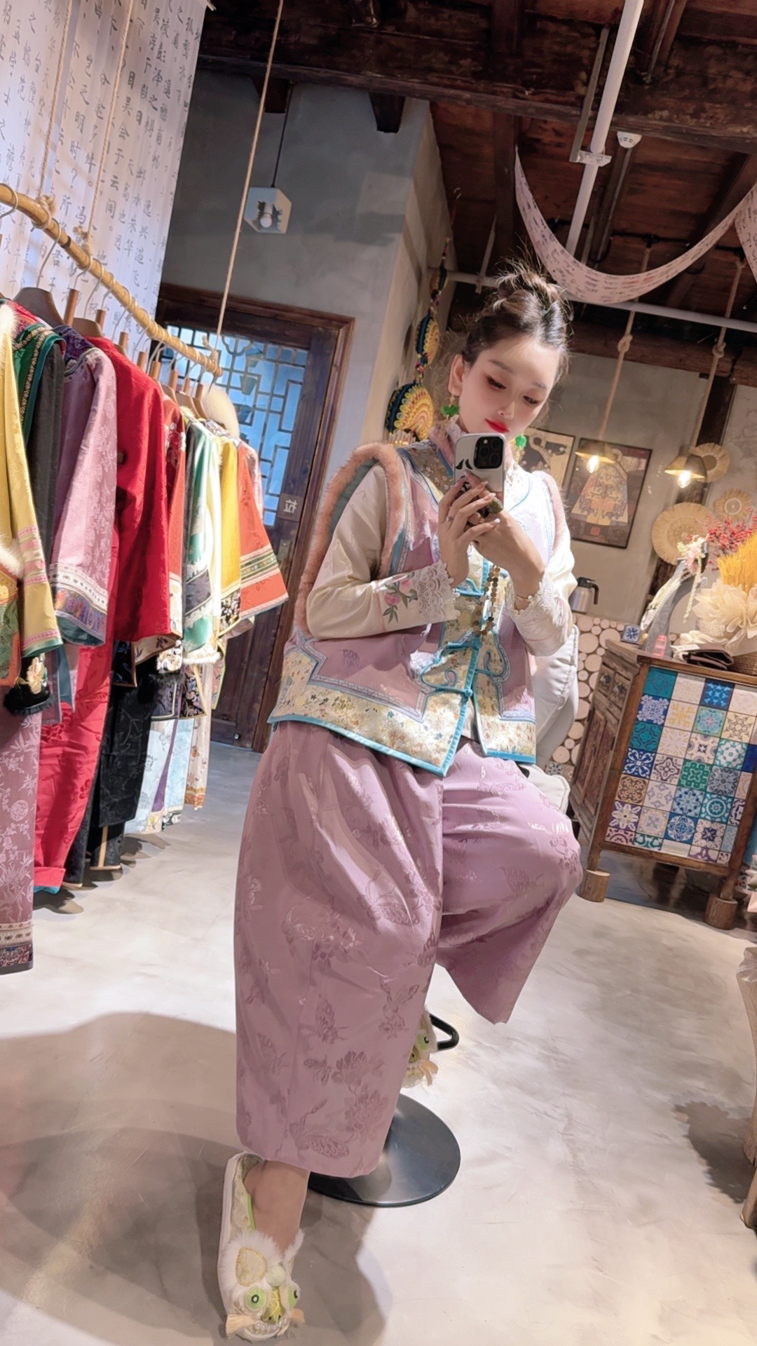 加棉花苞裤 新中式休闲