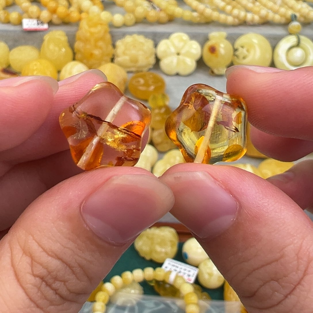 琥珀手链未镶嵌星星