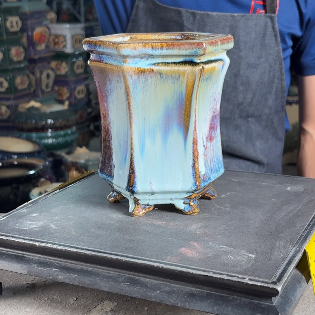 一风堂石湾花盆 内10*16