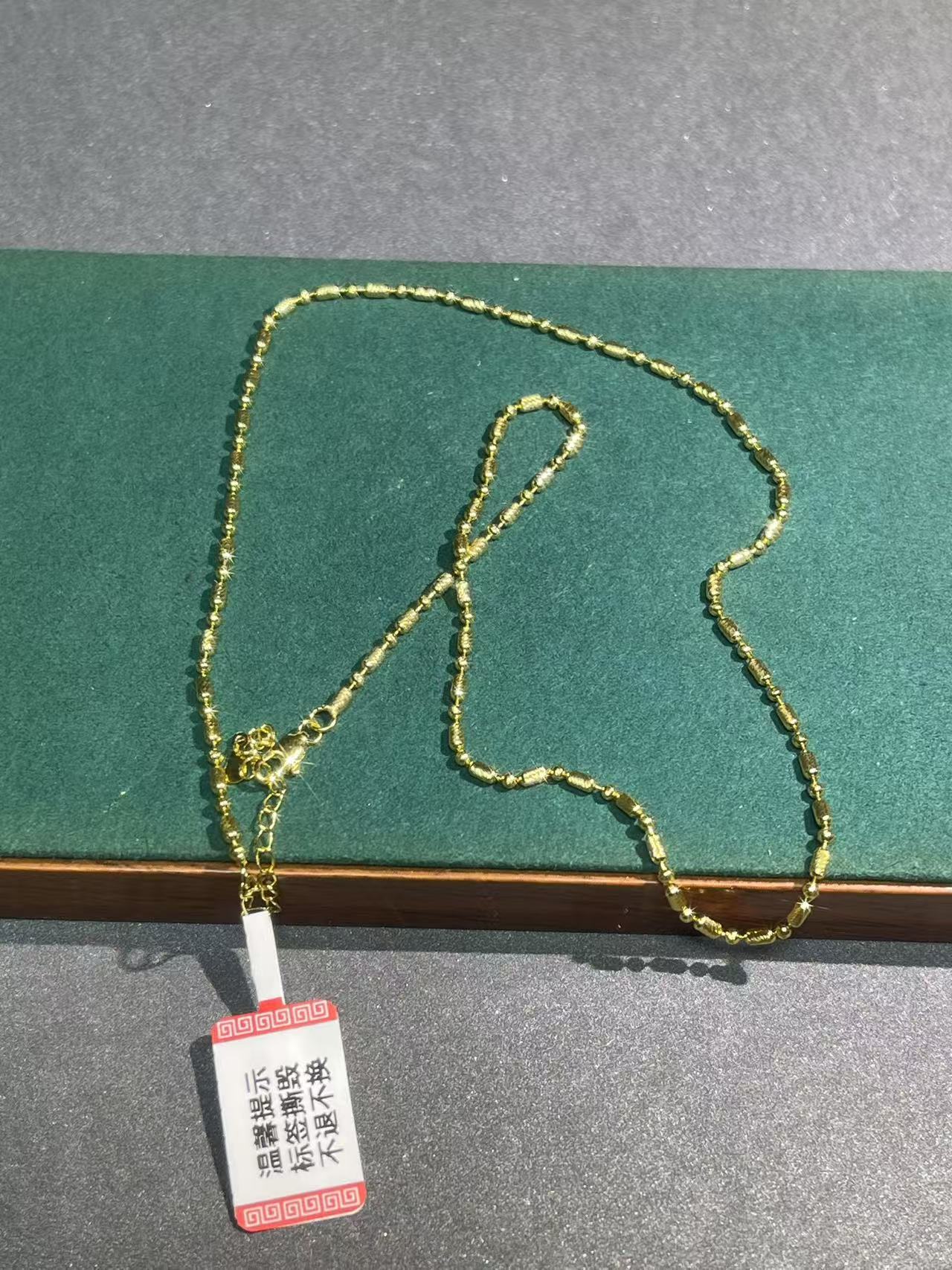 a6094黄色竹节项链多样发
