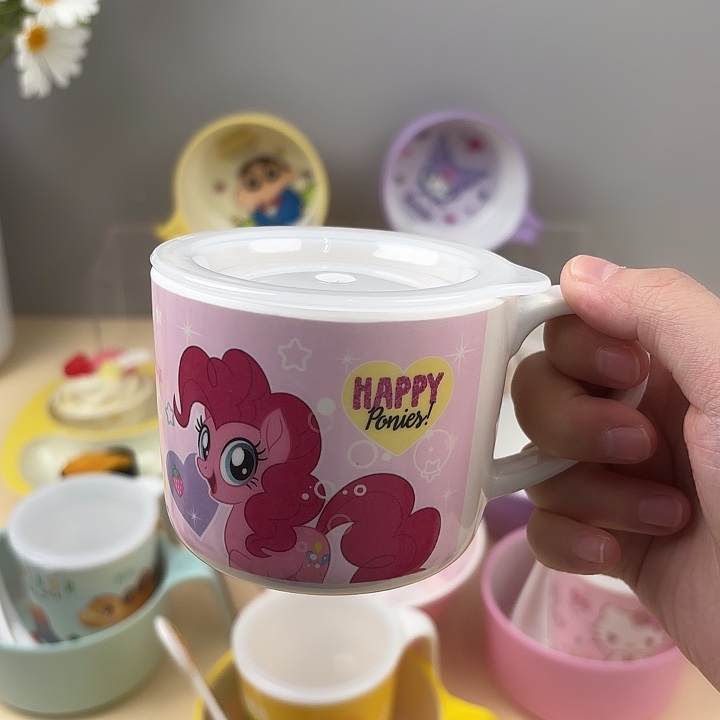 密胺小马宝莉带盖水杯LP-1016-02