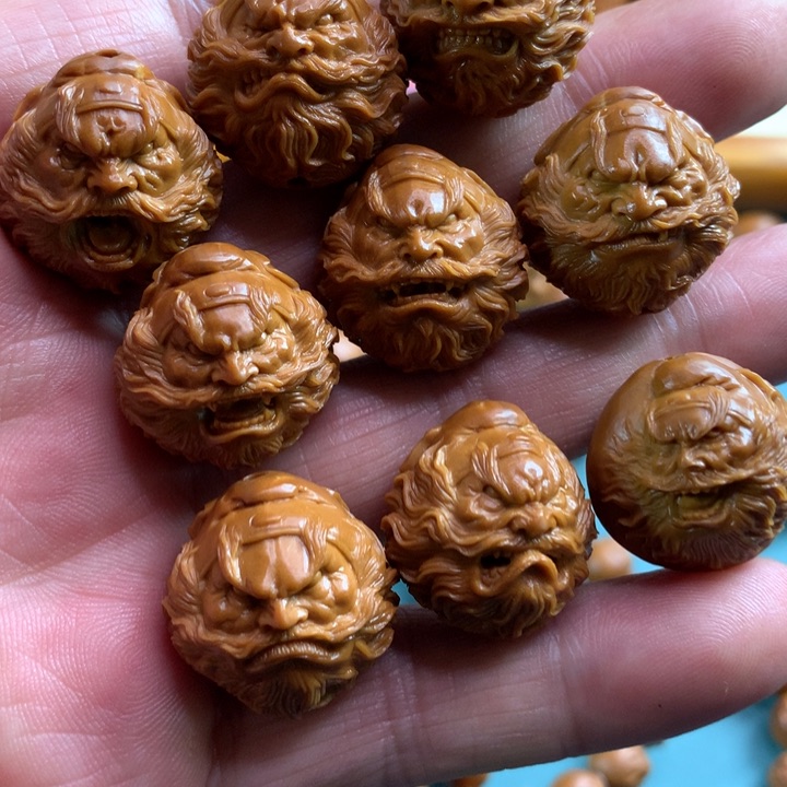 橄榄核手串/手链橄榄核雕，钟馗百态