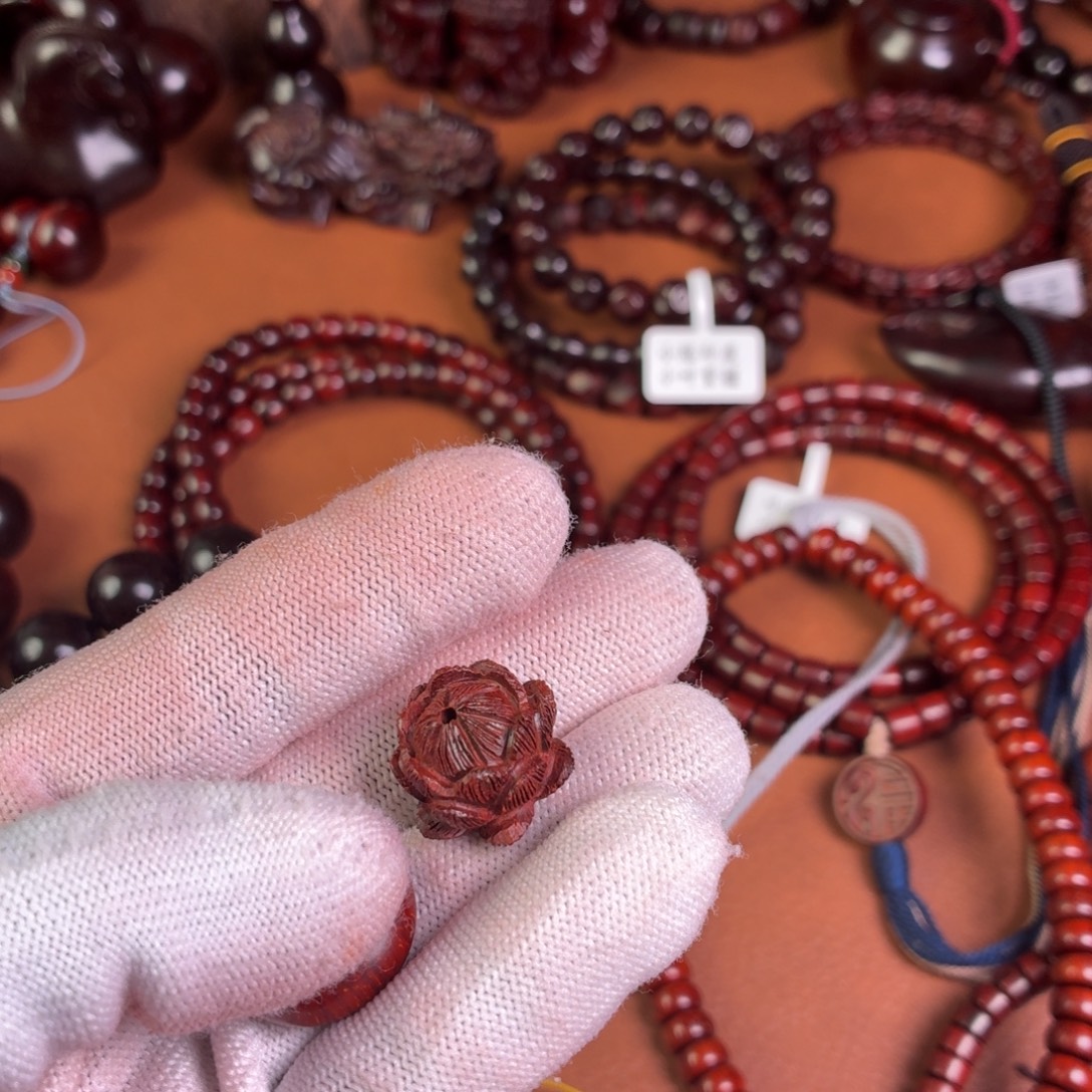 猫***鹰小叶紫檀手串/手链莲花