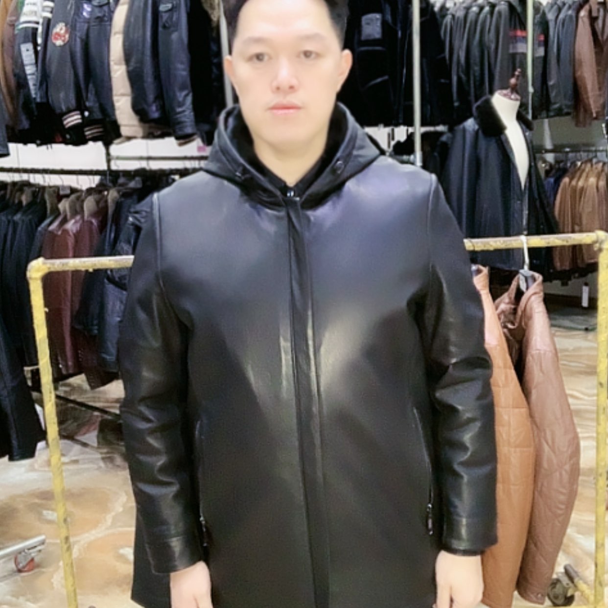 【闪购商品】山羊皮水貂毛